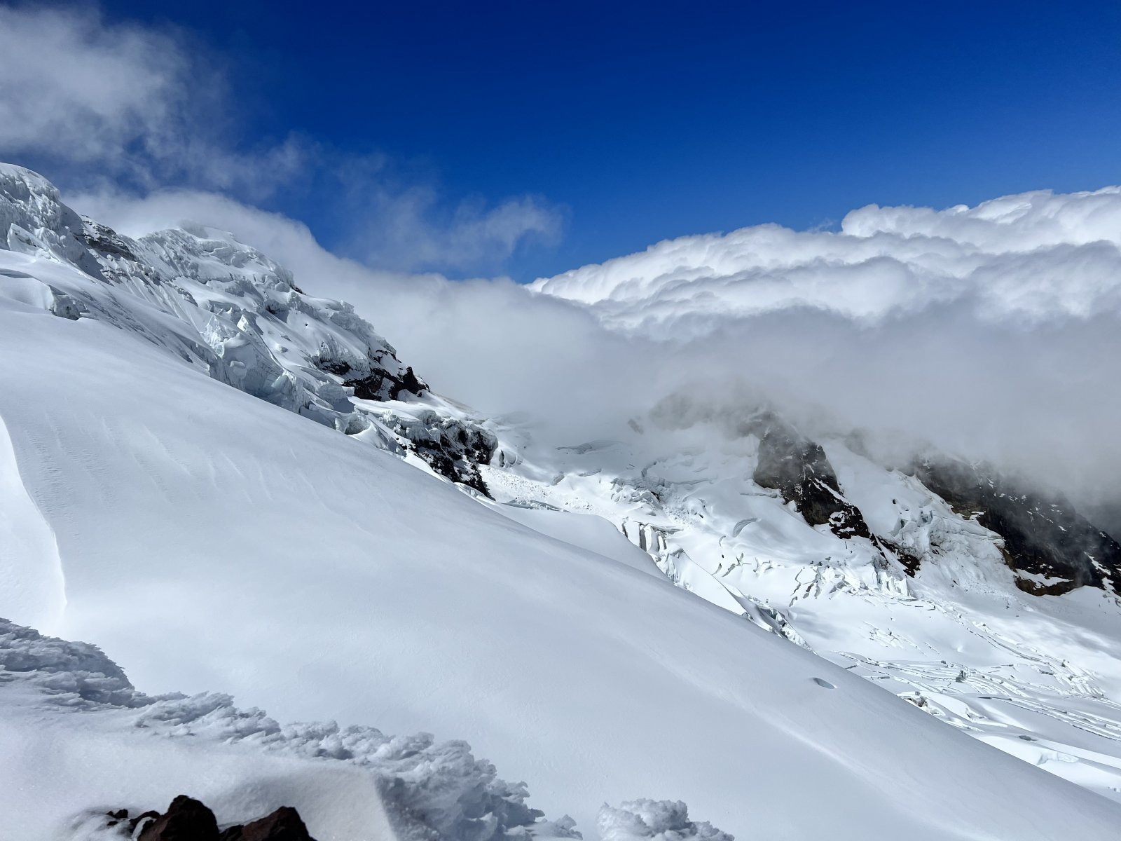 Yours truly feeling pretty good on the way down.